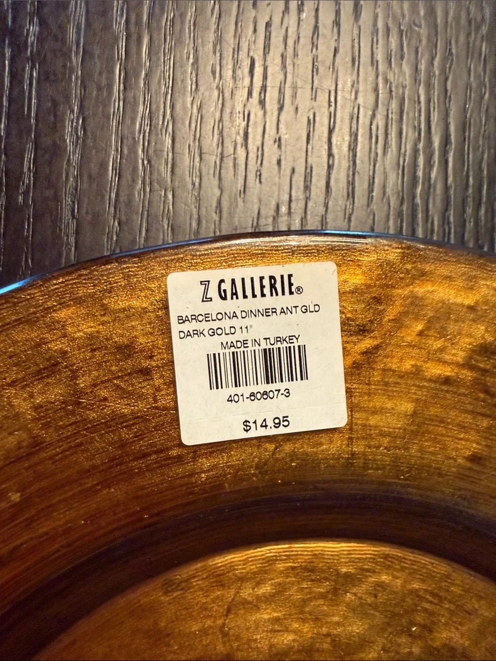 Gold dinner plate set - Home Dining